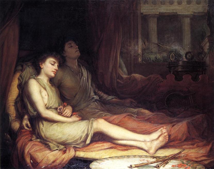 John William Waterhouse - Il Sonno e il suo fratellastro, la Morte - 1874